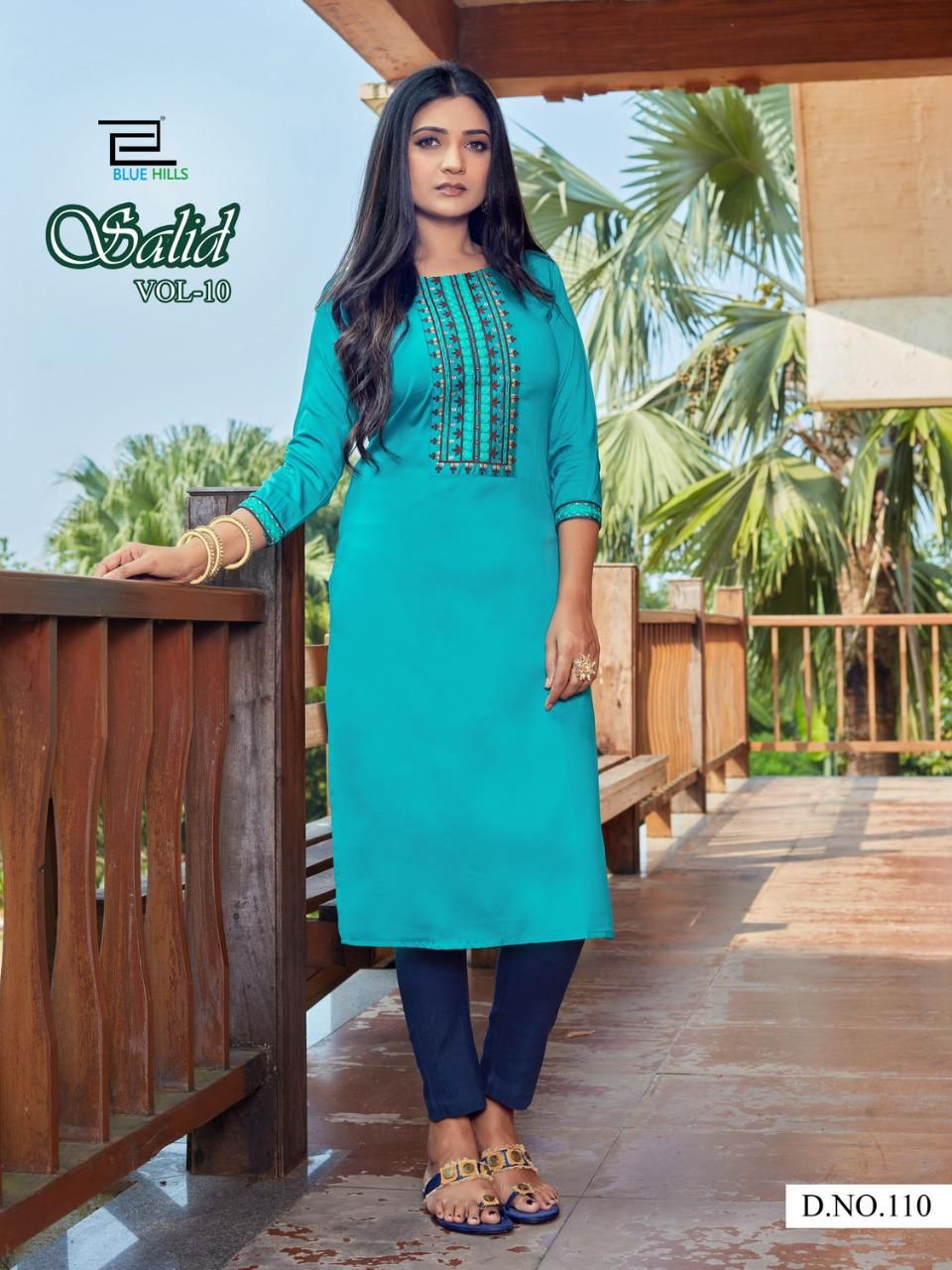 Blue Hills Solid 10 Designer Ethnic Wear Designer Fancy Kurti Collection